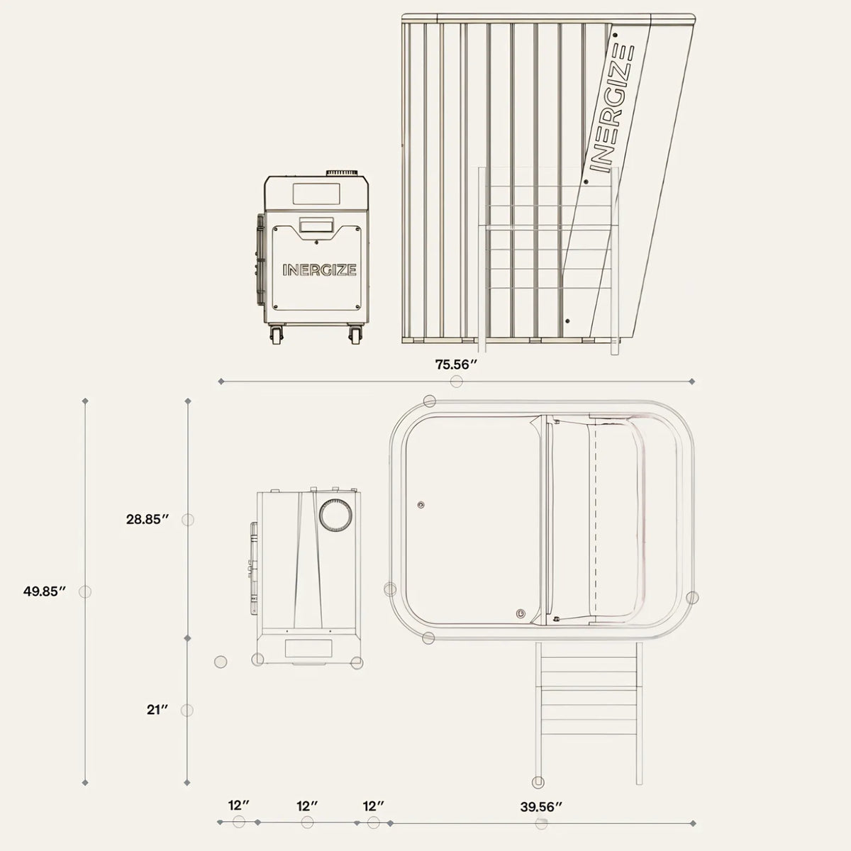 The balanced layout. — diagram